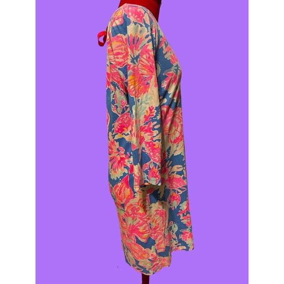 Lilly Pulitzer Women's Pink Bay Dreamin 3/4 Sleeve Size Medium Dress - Picture 4 of 5